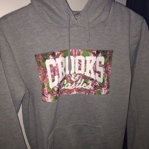 Crooks and castles grey woman’s hoodie